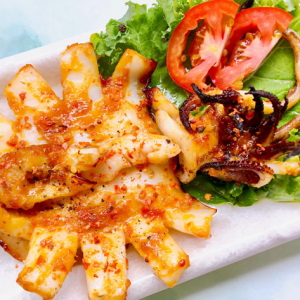 MỰC NANG NƯỚNG MUỐI ỚT/ NƯỚNG SA TẾ(200G/PHẦN)